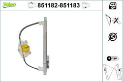 VALEO Mecanism actionare geam VALEO 851182 (851182)