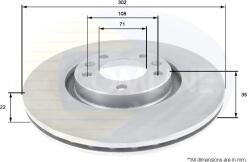 COMLINE Disc frana COMLINE ADC1591V (ADC1591V)
