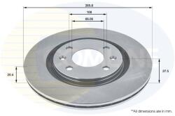 COMLINE Disc frana COMLINE ADC1504V (ADC1504V)