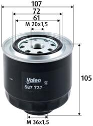 VALEO filtru combustibil VALEO 587737 (587737)