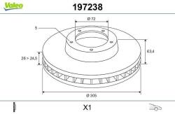 VALEO Disc frana VALEO 197238 (197238)