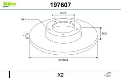 VALEO Disc frana VALEO 197607 (197607)