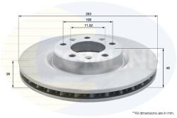 COMLINE Disc frana COMLINE ADC2727V (ADC2727V)
