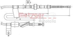 Metzger Autoteile Cablu, frana de parcare METZGER AUTOTEILE 17.4017 (17.4017)
