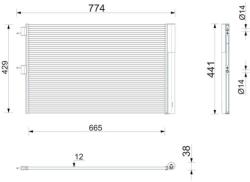 MAHLE Condensator, climatizare MAHLE BEHR *** PREMIUM LINE *** AC 911 000P (AC 911 000P)