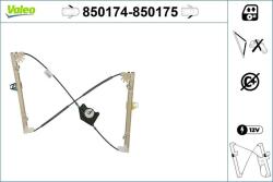 VALEO Mecanism actionare geam VALEO 850175 (850175)