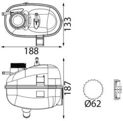MAHLE Vas de expansiune, racire MAHLE BEHR CRT 164 000S (CRT 164 000S)