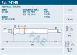 FAE Bujie incandescenta FAE 74149 (74149)