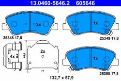 ATE set placute frana, frana disc ATE 13.0460-5646.2 (13.0460-5646.2)