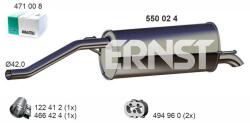ERNST Toba esapament finala ERNST 550024 (550024)