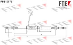 FTE Cablu, frana de parcare FTE 9250370 (9250370)