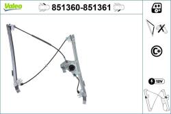 VALEO Mecanism actionare geam VALEO 851361 (851361)