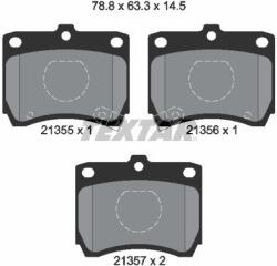 TEXTAR set placute frana, frana disc TEXTAR 2135501 (2135501)