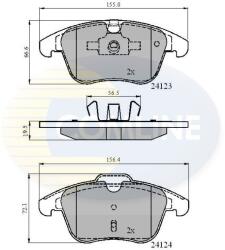 COMLINE set placute frana, frana disc COMLINE CBP01591 (CBP01591)