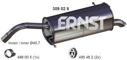 ERNST Toba esapament finala ERNST 309028 (309028)