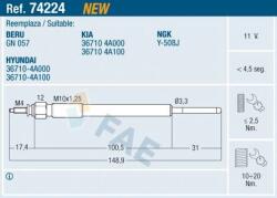 FAE Bujie incandescenta FAE 74224 (74224)