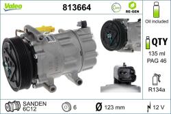 VALEO Compresor, climatizare VALEO RE-GEN REMANUFACTURED 813664 (813664)