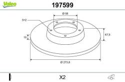 VALEO Disc frana VALEO 197599 (197599)