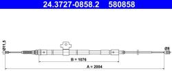 ATE Cablu, frana de parcare ATE 24.3727-0858.2 (24.3727-0858.2)