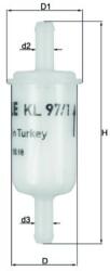 MAHLE filtru combustibil MAHLE KL 97/1 OF (KL 97/1 OF)