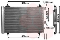 VAN WEZEL Condensator, climatizare VAN WEZEL 09005241 (09005241)