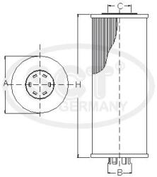 Sct - Mannol Filtru ulei SCT - MANNOL SCT-Germany Ölfiltereinsatz SH 4725 P SH 4725 P (SH 4725 P)