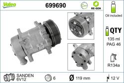 VALEO Compresor, climatizare VALEO RE-GEN REMANUFACTURED 699690 (699690)