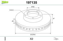 VALEO Disc frana VALEO 197135 (197135)