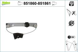 VALEO Mecanism actionare geam VALEO 851860 (851860)