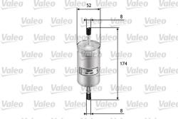 VALEO filtru combustibil VALEO 587020 (587020)