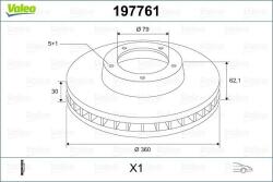 VALEO Disc frana VALEO 197761 (197761)