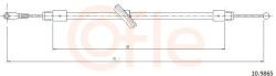 COFLE Cablu, frana de parcare COFLE 92.10. 9865 (92.10.9865)