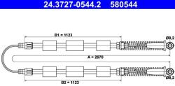 ATE Cablu, frana de parcare ATE 24.3727-0544.2 (24.3727-0544.2)