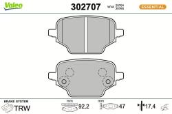 VALEO set placute frana, frana disc VALEO 302707 (302707)