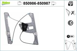 VALEO Mecanism actionare geam VALEO 850987 (850987)