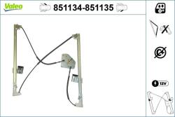 VALEO Mecanism actionare geam VALEO 851134 (851134)