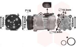 VAN WEZEL Compresor, climatizare VAN WEZEL 1800K321 (1800K321)