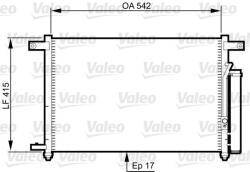 VALEO Condensator, climatizare VALEO 814344 (814344)