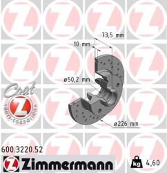 ZIMMERMANN Disc frana ZIMMERMANN SPORT Z 600.3220. 52 (600.3220.52)