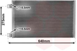 VAN WEZEL Condensator, climatizare VAN WEZEL 43005444 (43005444)