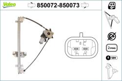 VALEO Mecanism actionare geam VALEO 850072 (850072)