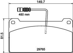 TEXTAR set placute frana, frana disc TEXTAR 2976501 (2976501)