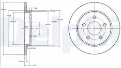 DELPHI Disc frana DELPHI BG2332 (BG2332)