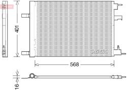 DENSO Condensator, climatizare DENSO DCN20014 (DCN20014)