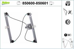 VALEO Mecanism actionare geam VALEO 850600 (850600)