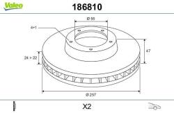 VALEO Disc frana VALEO 186810 (186810)