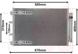 VAN WEZEL Condensator, climatizare VAN WEZEL 18005487 (18005487)