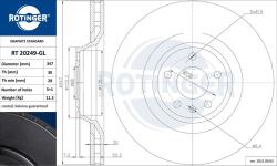 ROTINGER Disc frana ROTINGER RT 20249-GL (RT 20249-GL)