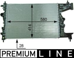 MAHLE Radiator, racire motor MAHLE BEHR *** PREMIUM LINE *** CR 2114 000P (CR 2114 000P)