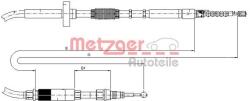 Metzger Autoteile Cablu, frana de parcare METZGER AUTOTEILE 10.7531 (10.7531)